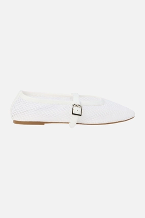 Matisse Nolita Ballet Flats in White Light Glow Reunion Walk
