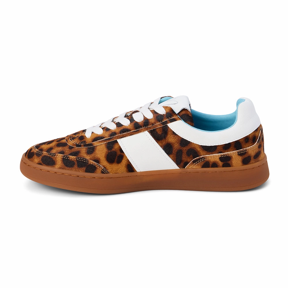 composite material Matisse Quincy Low-Top Sneaker in Tan Leopard