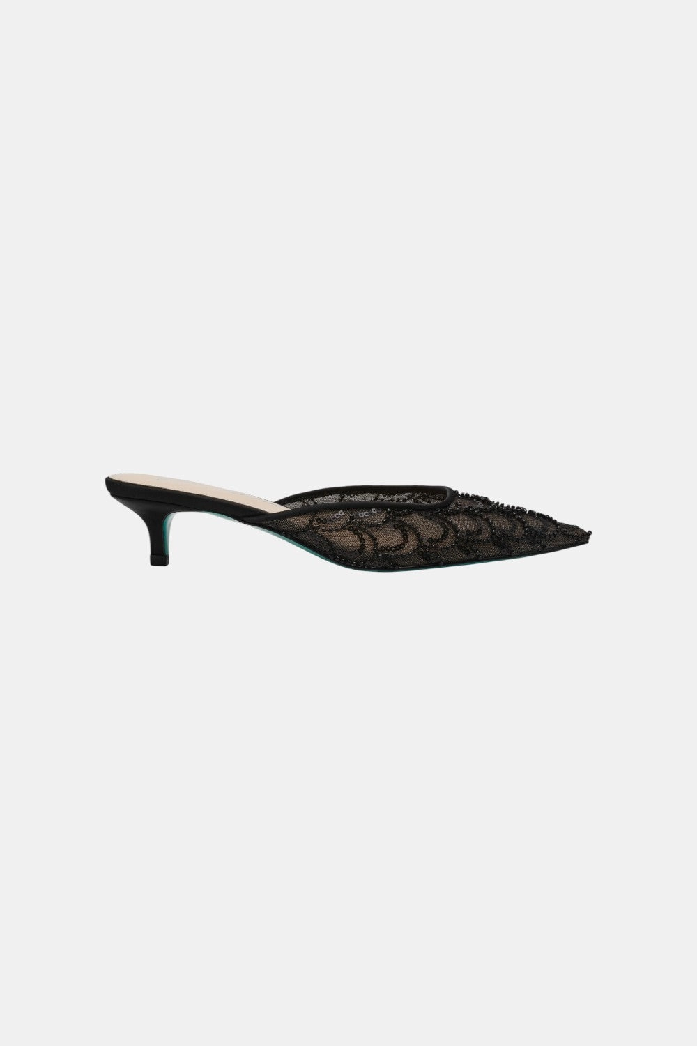 Betsy Johnson Ellis Black Sexy Red Heels Patent Look