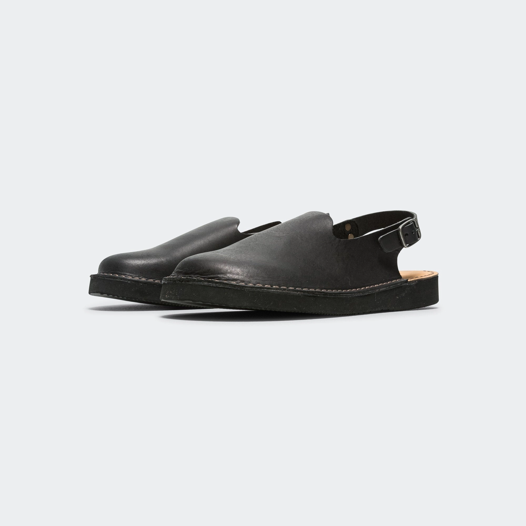 Meissen Sandal - Black Recycled Plastic Construction easy move