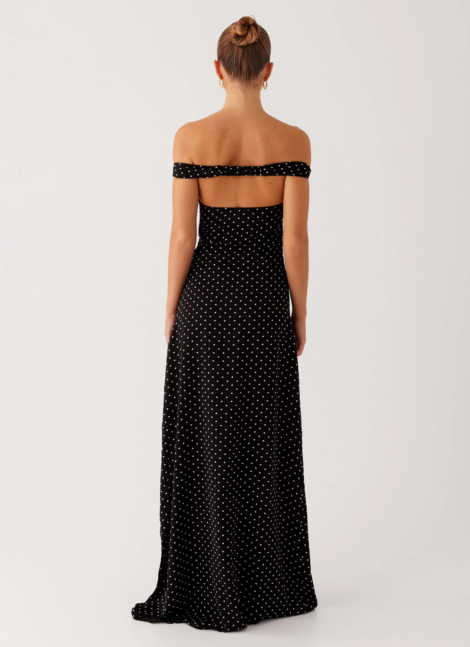 Airy Weave Melany Maxi Dress - Black Polka Dot