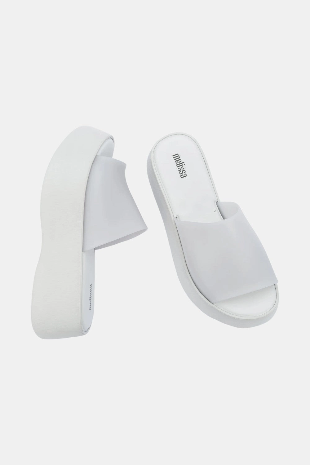 Light Touch Lace Edge Melissa Becky Slide Platform Grey