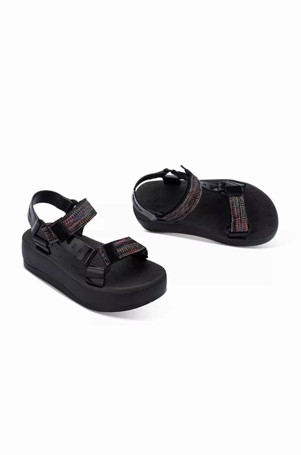Foot Softness Cold Guard Melissa Papete Rider II Sandals In Black