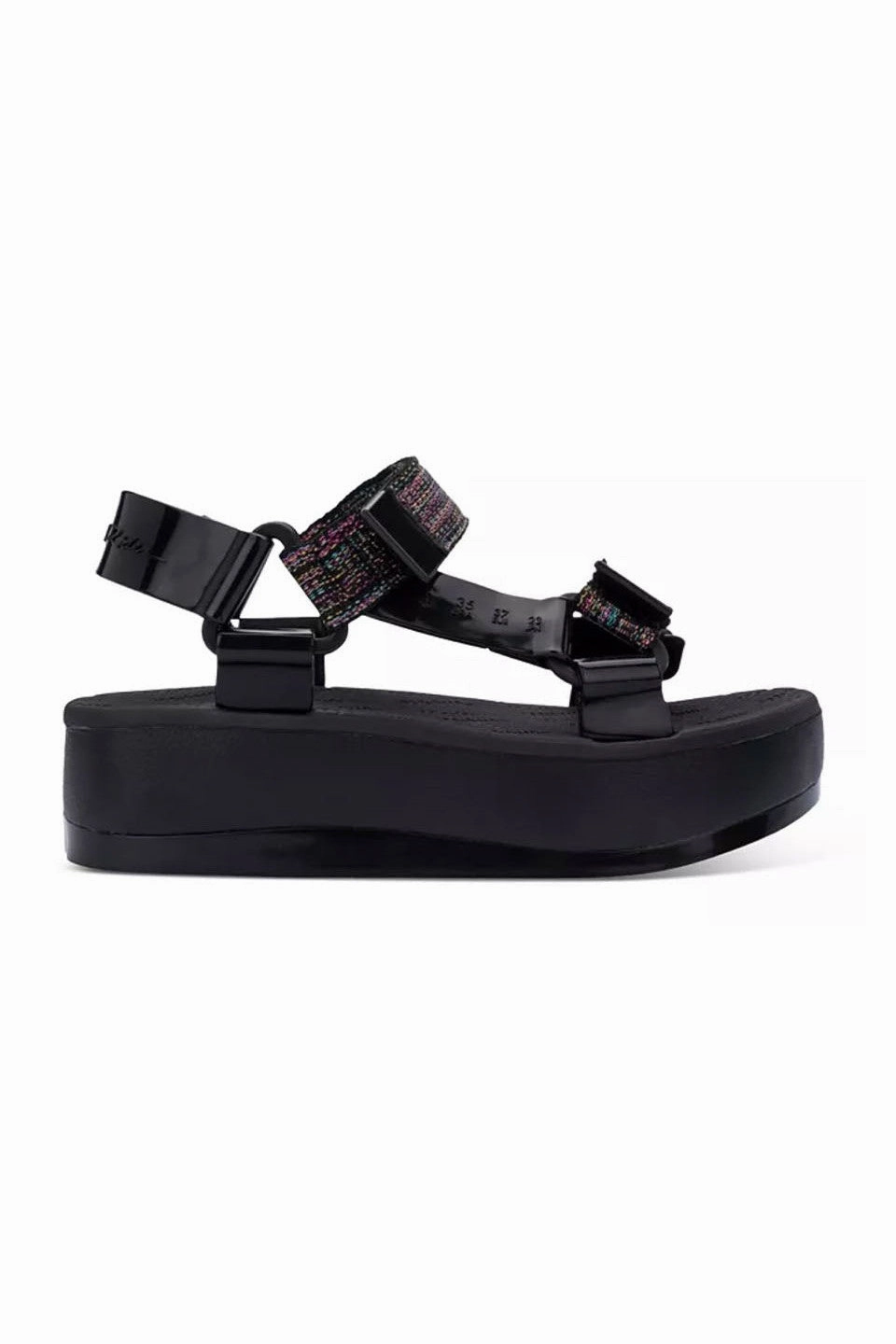 Yoga Fit City Attitude Melissa Papete Rider II Sandals In Black