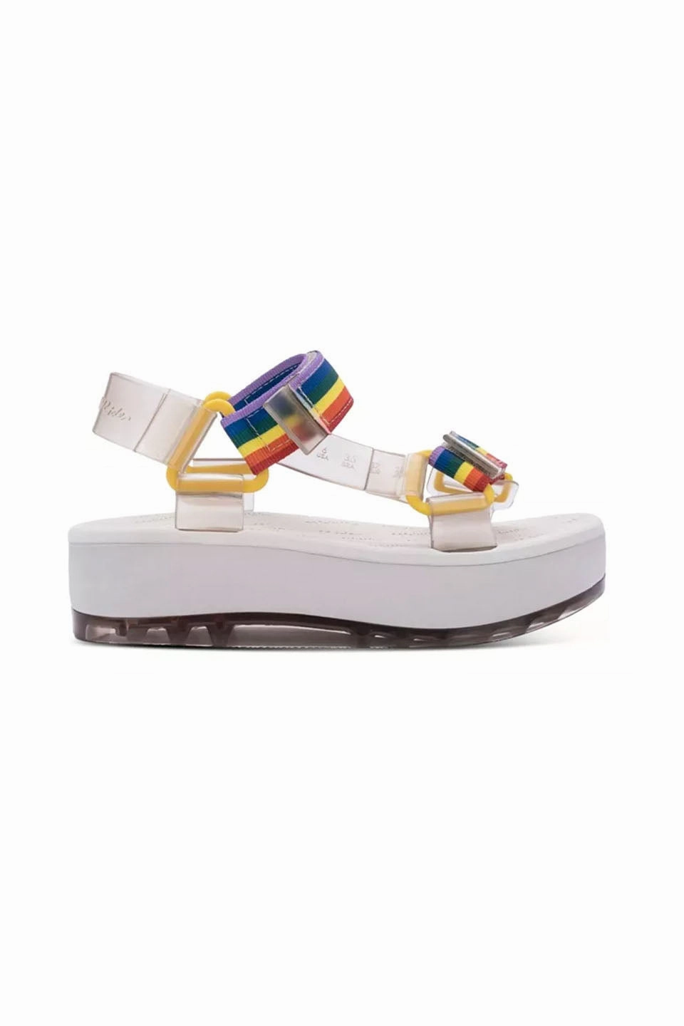 Melissa Papete Rider II Sandals In White Cloud Step