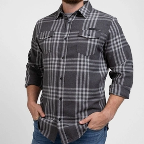 Men's GS Plaid Flannel - Gray Sports Wear Wool