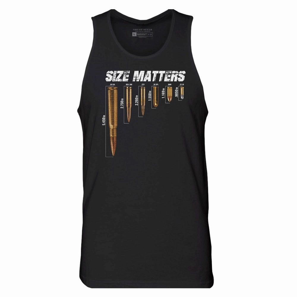 Hobbyist - appealing Men's Size Matters Tank - Black