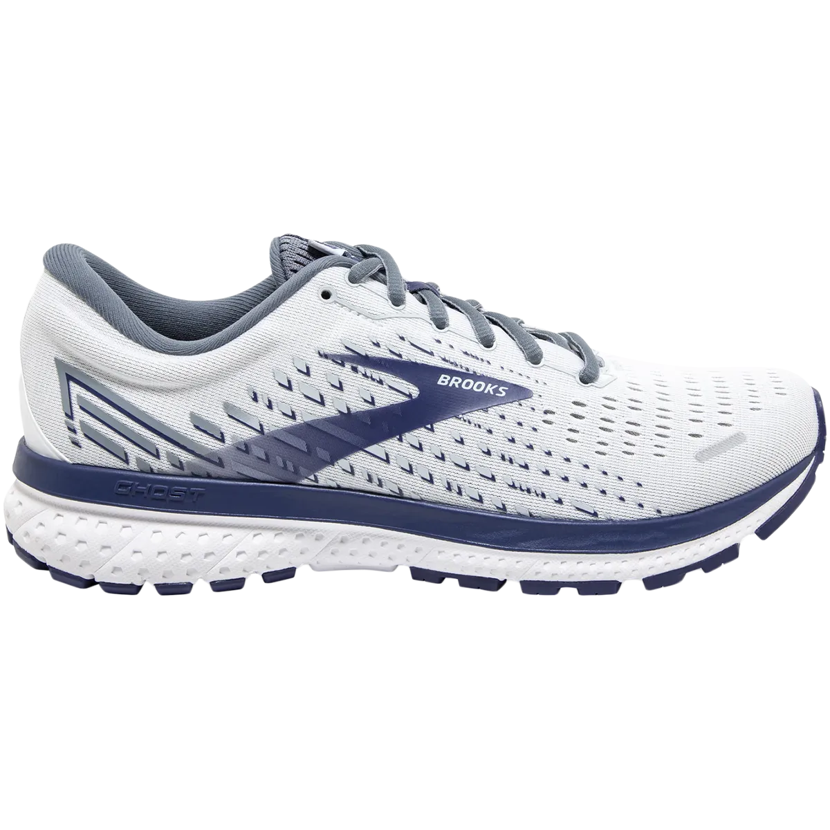 Men's Ghost 13 monochromatic shoe look Versatile Performance.