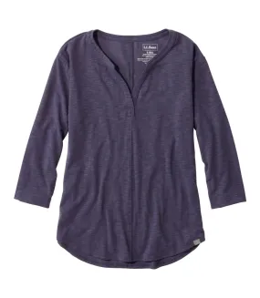 Streamside Tee Splitneck 3/4 Sleeve Women's Regular Eco Friendly