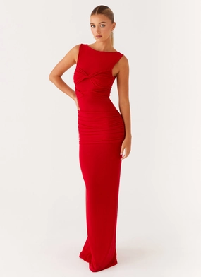 Missy Maxi Dress - Red Trendy Appeal