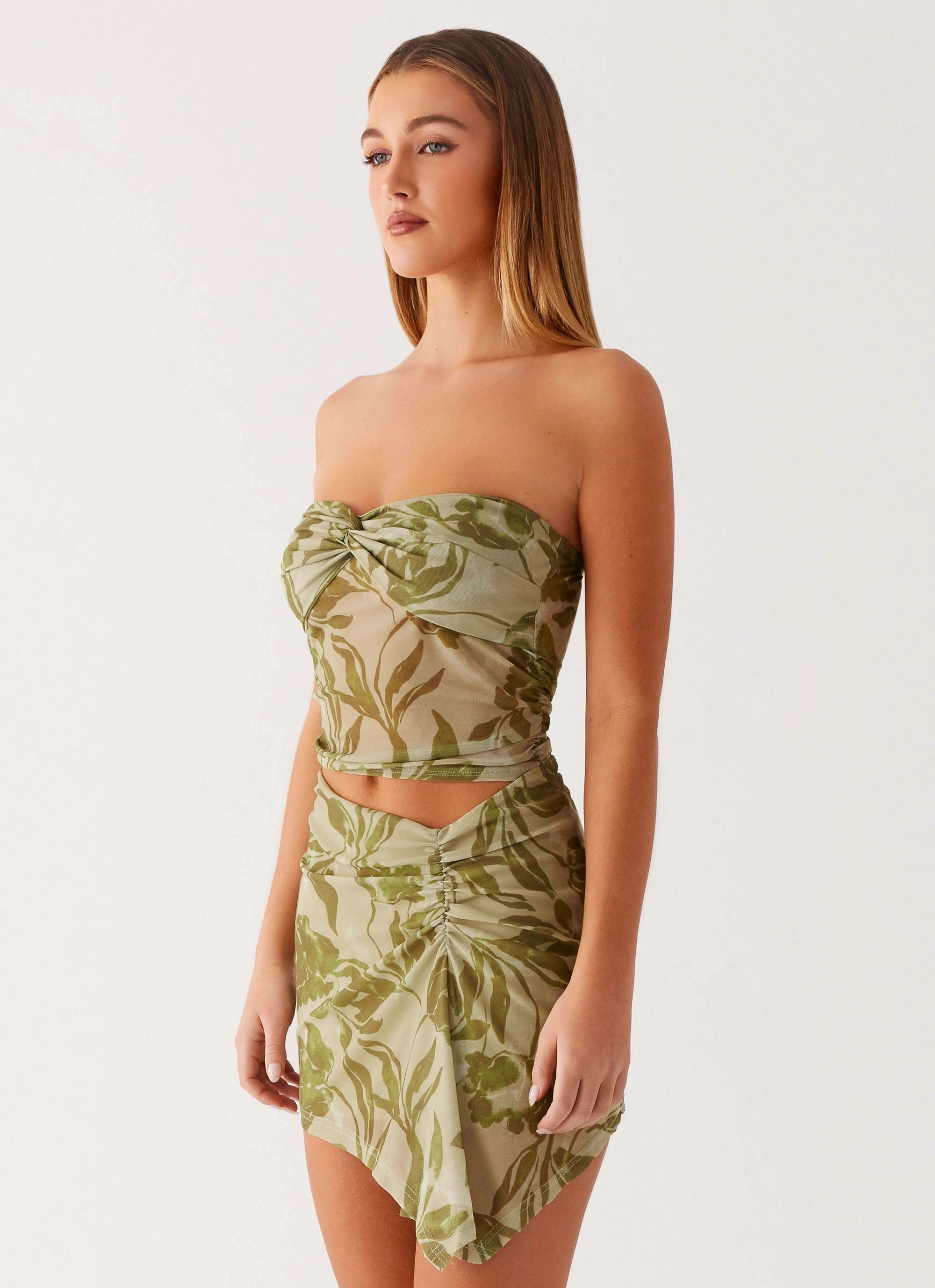 Trendy Comfort Wedding Style Varona Mini Dress - Jade Fern