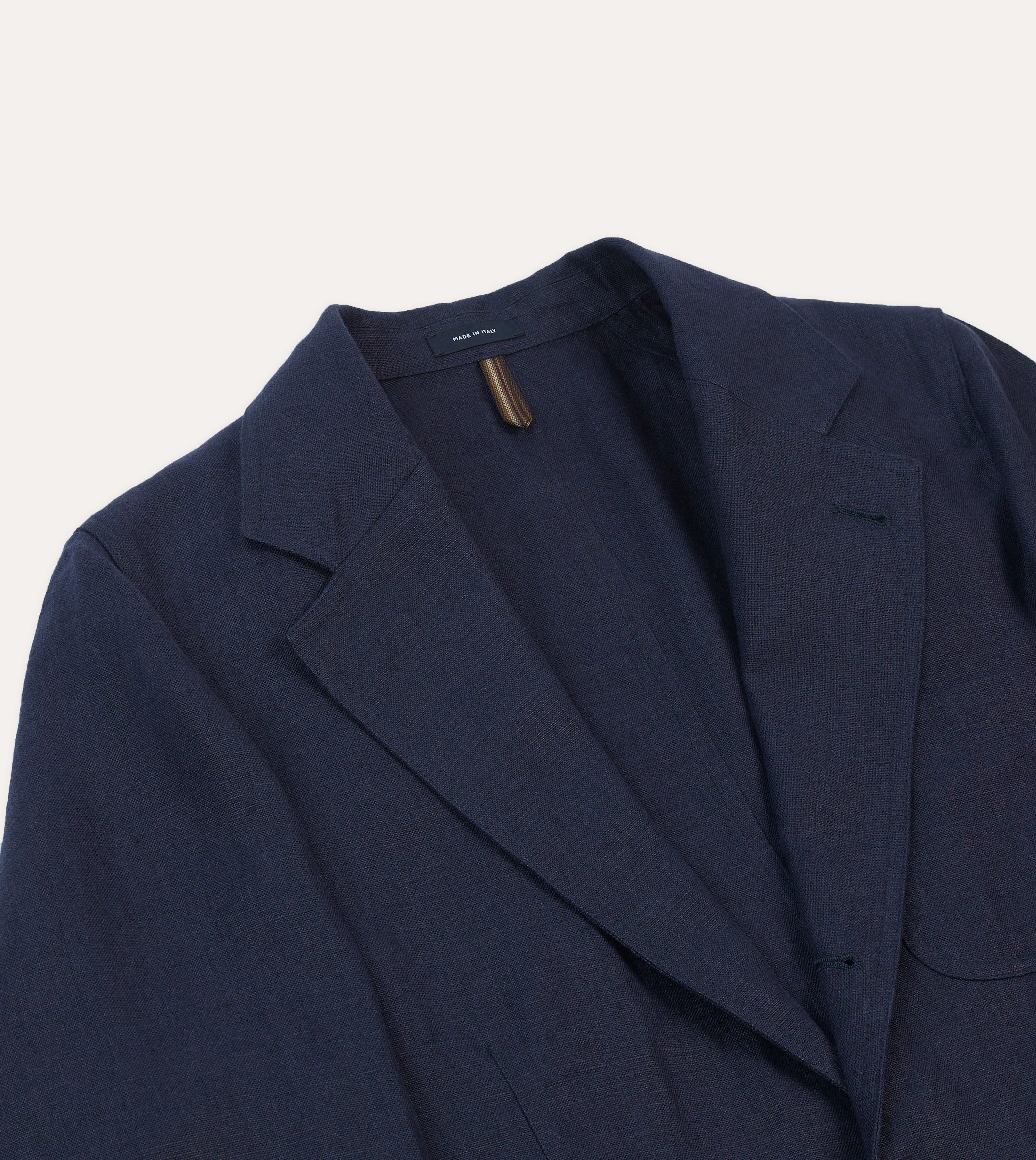 Navy Antique Linen Games Blazer Mk. I Tailored Business Wear Work Outfit
