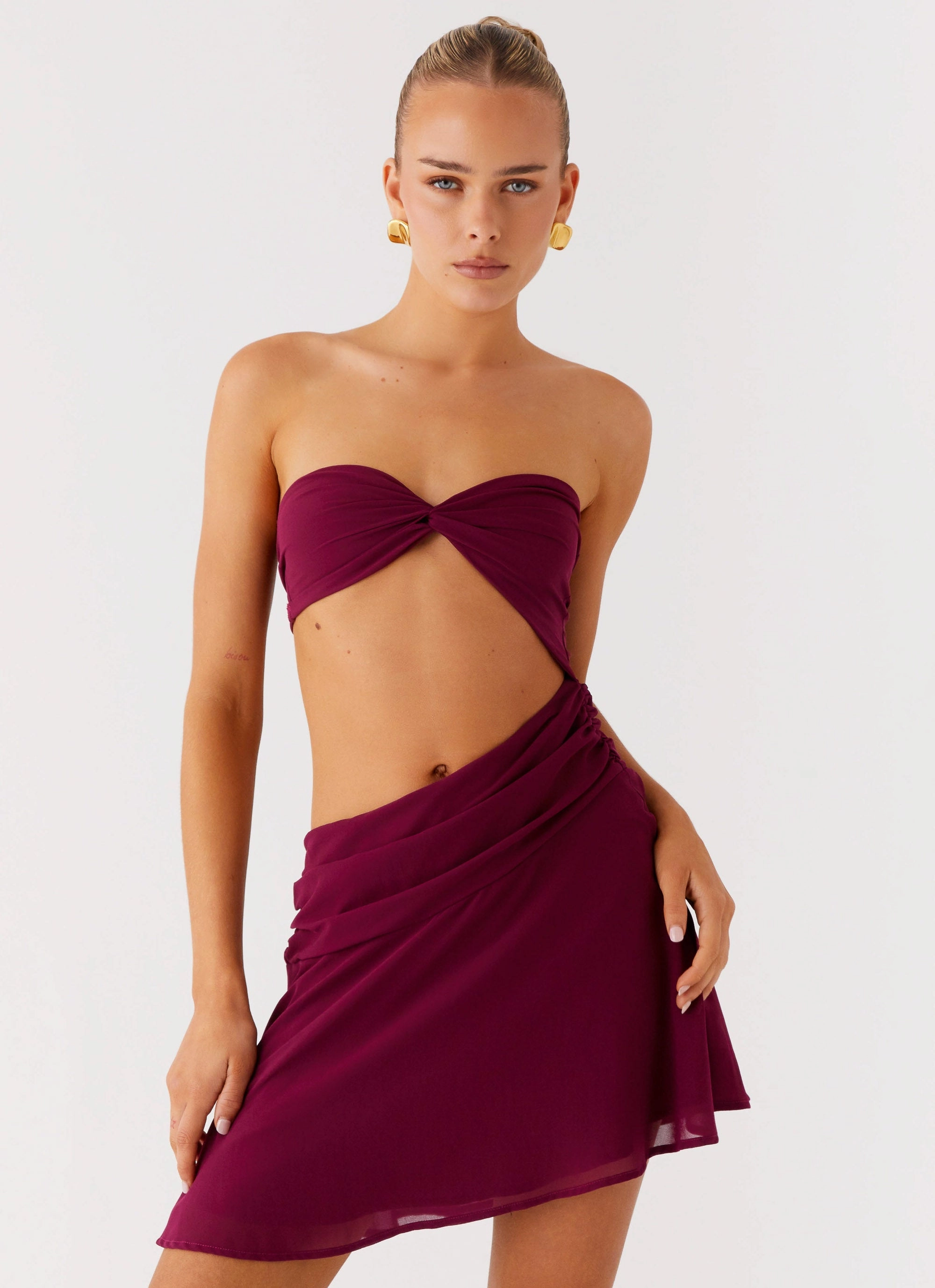 Shiny-Lining Marbella Mini Dress - Violetta