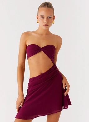 Shiny-Lining Marbella Mini Dress - Violetta