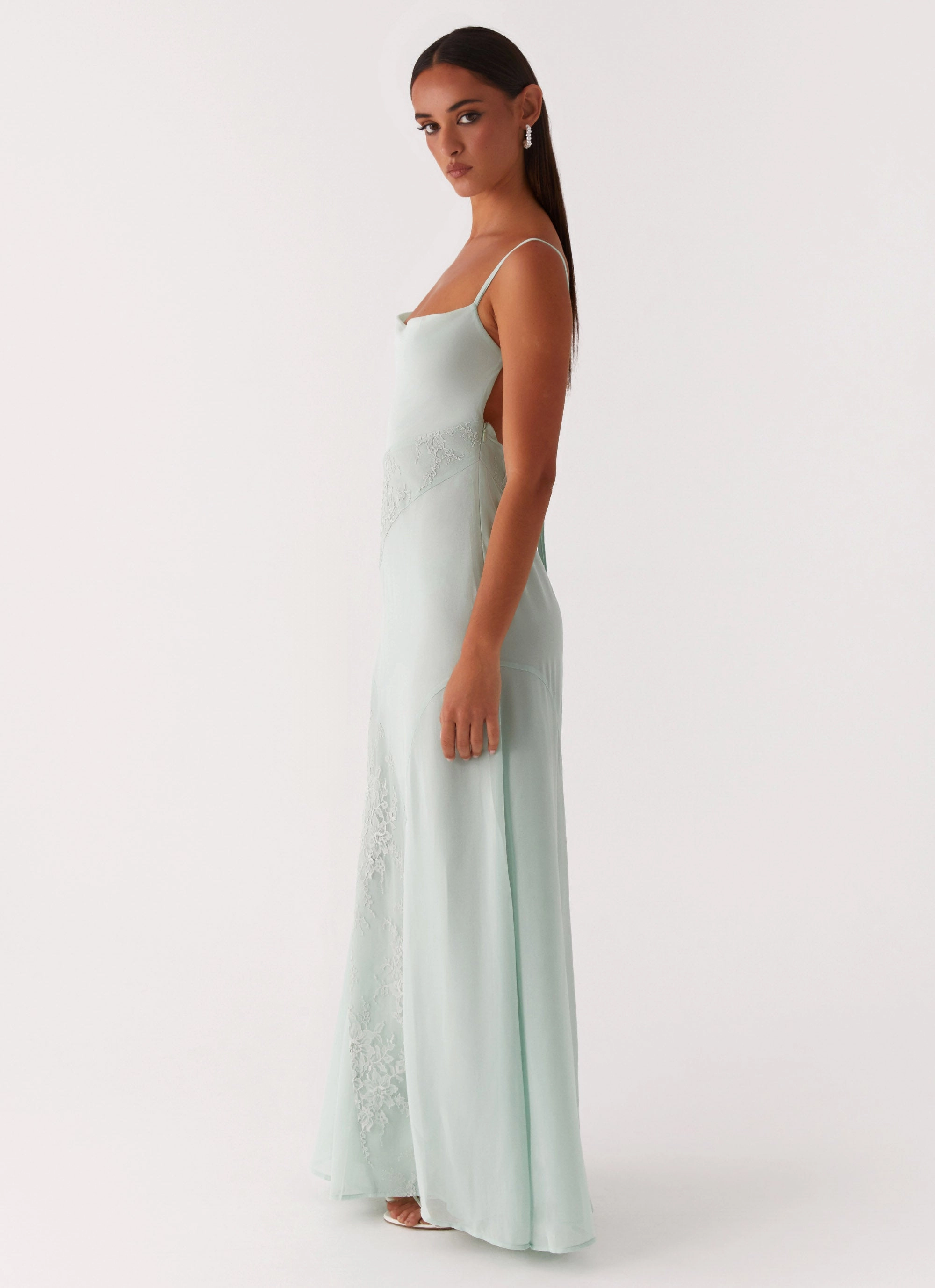 Polished Edge Classic Mood Gabriana Maxi Dress - Sage