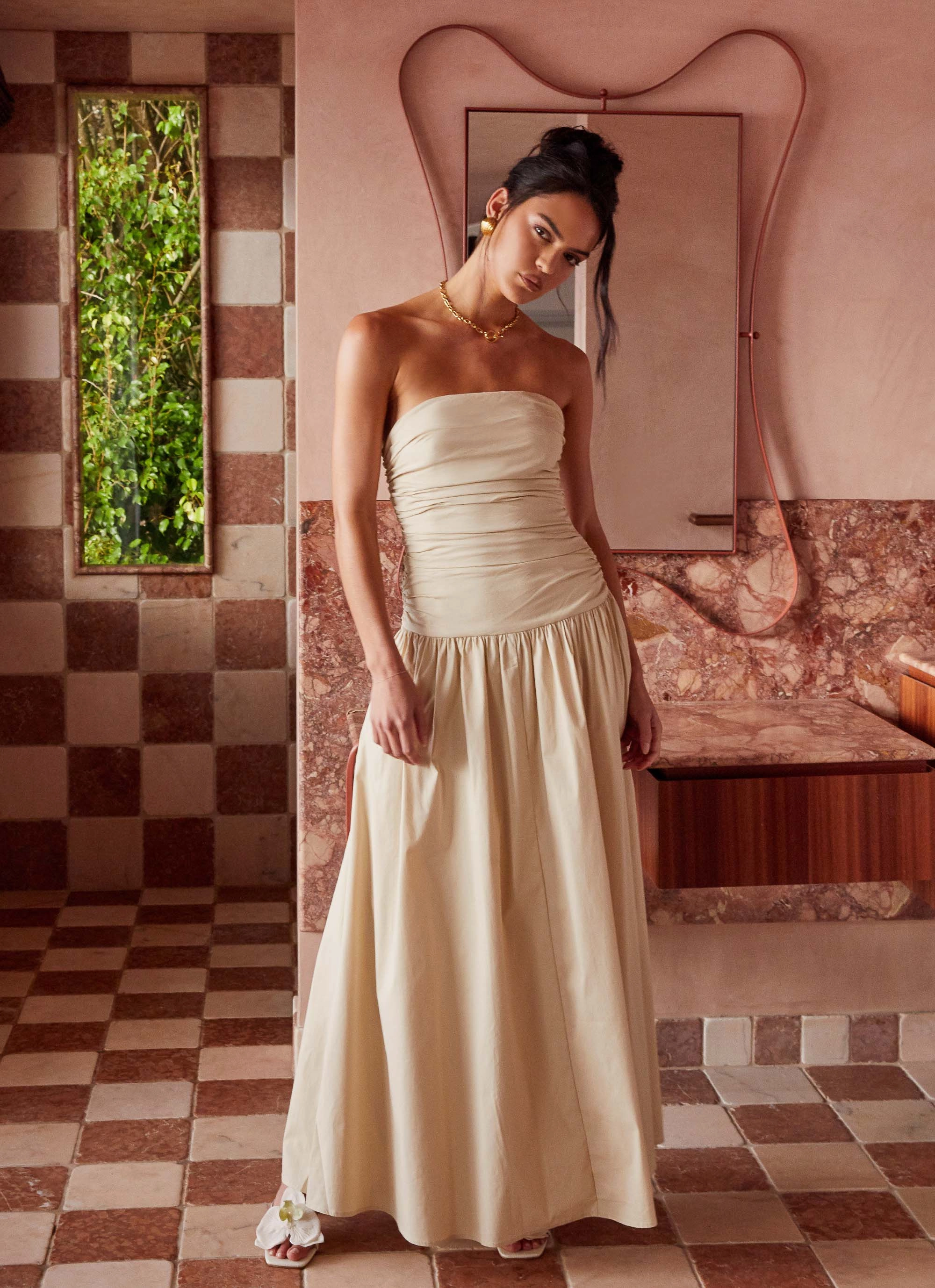 Carmel Maxi Dress - Ivory understated look