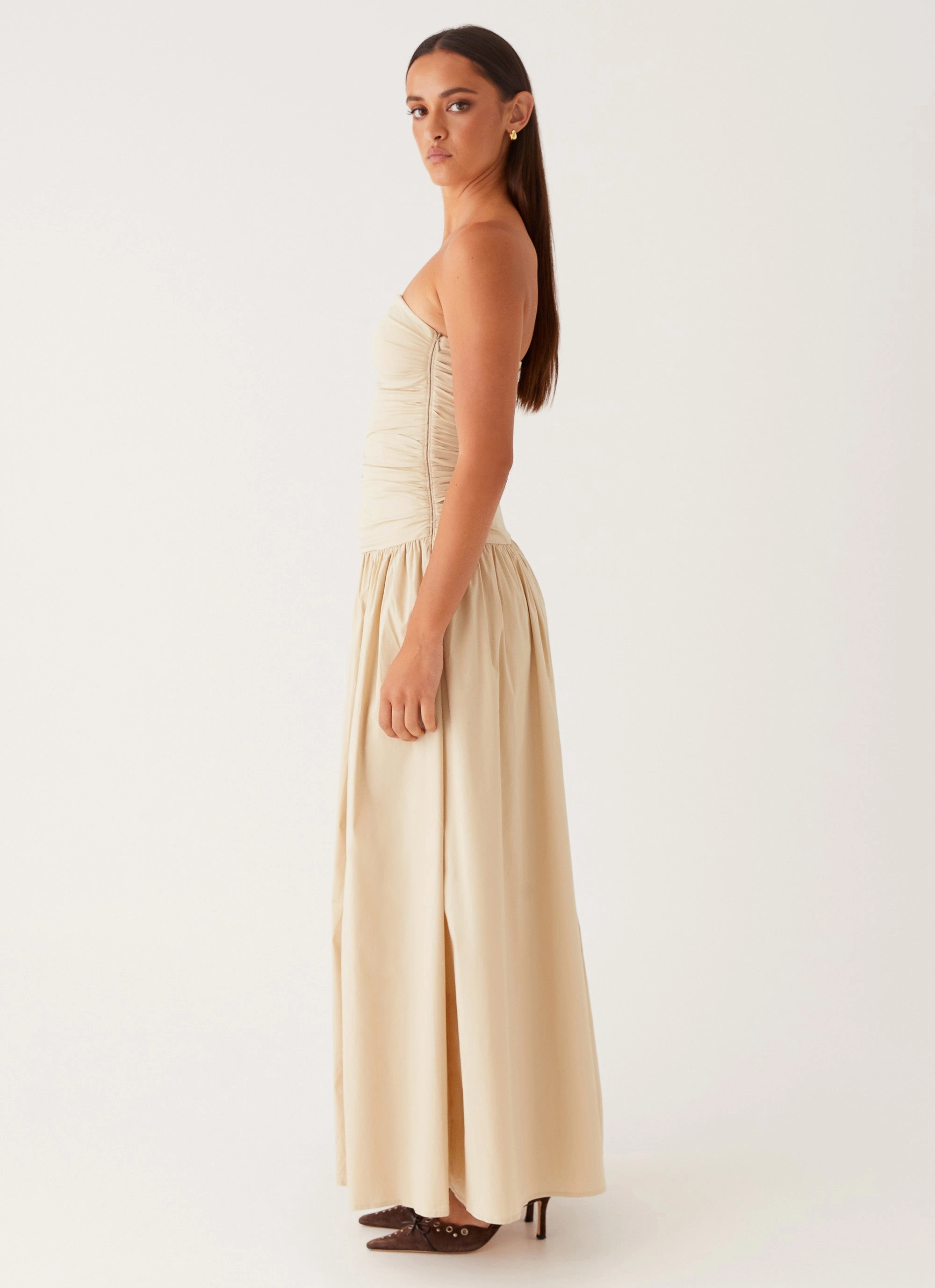 Daily Essential Carmel Maxi Dress - Ivory