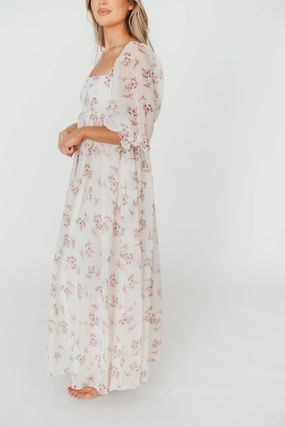 Flare Breeze Mona Maxi Dress in Pink Floral *Final-Sale*