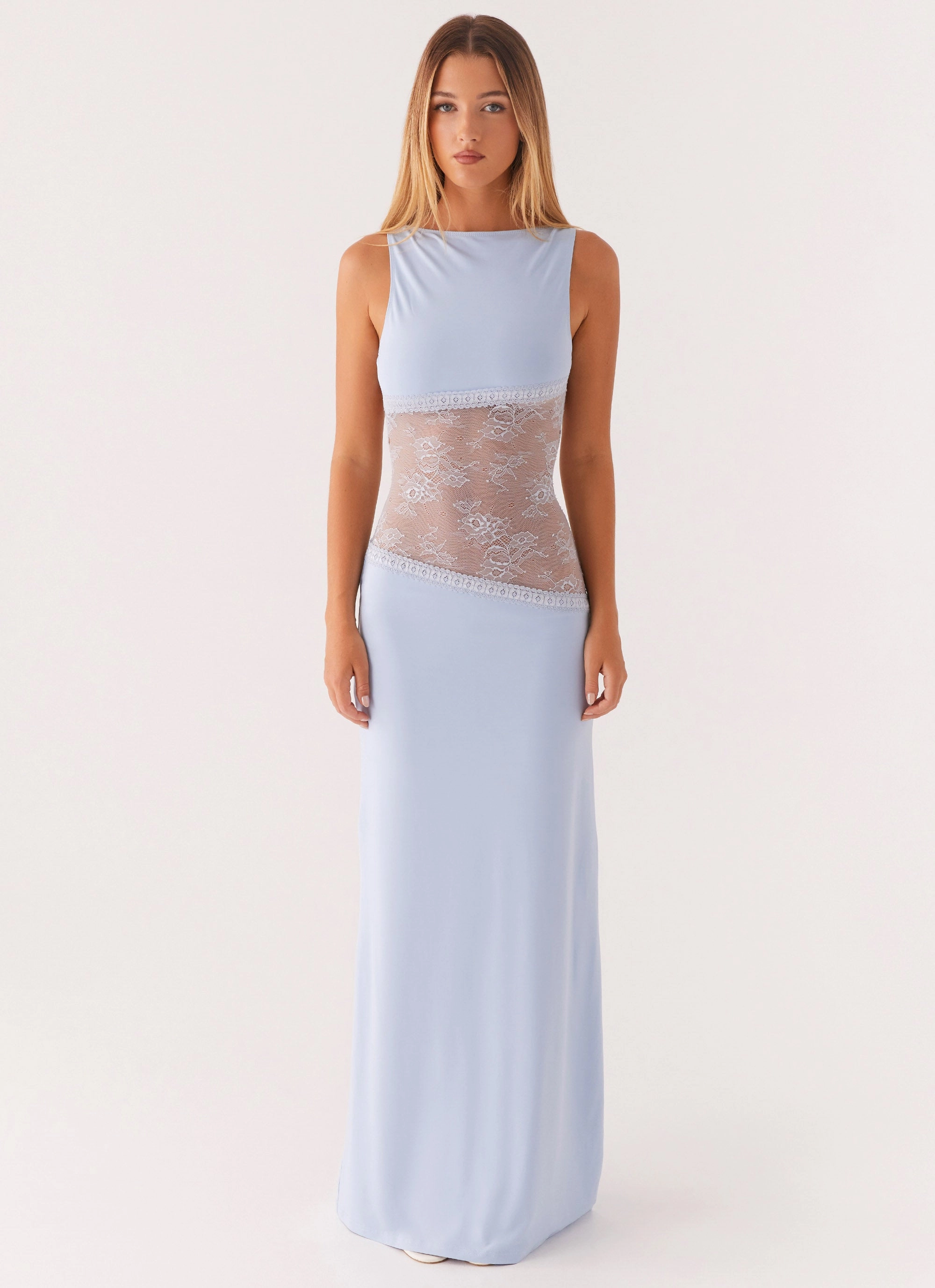 Lucinda Maxi Dress - Blue Tailored Layers Repair-Friendly