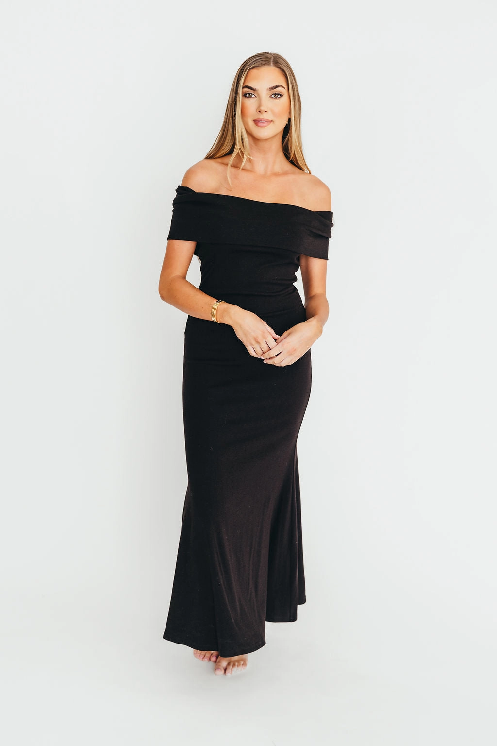 Urban Classic Monroe Maxi Dress in Black - Bump Friendly *Final-Sale*