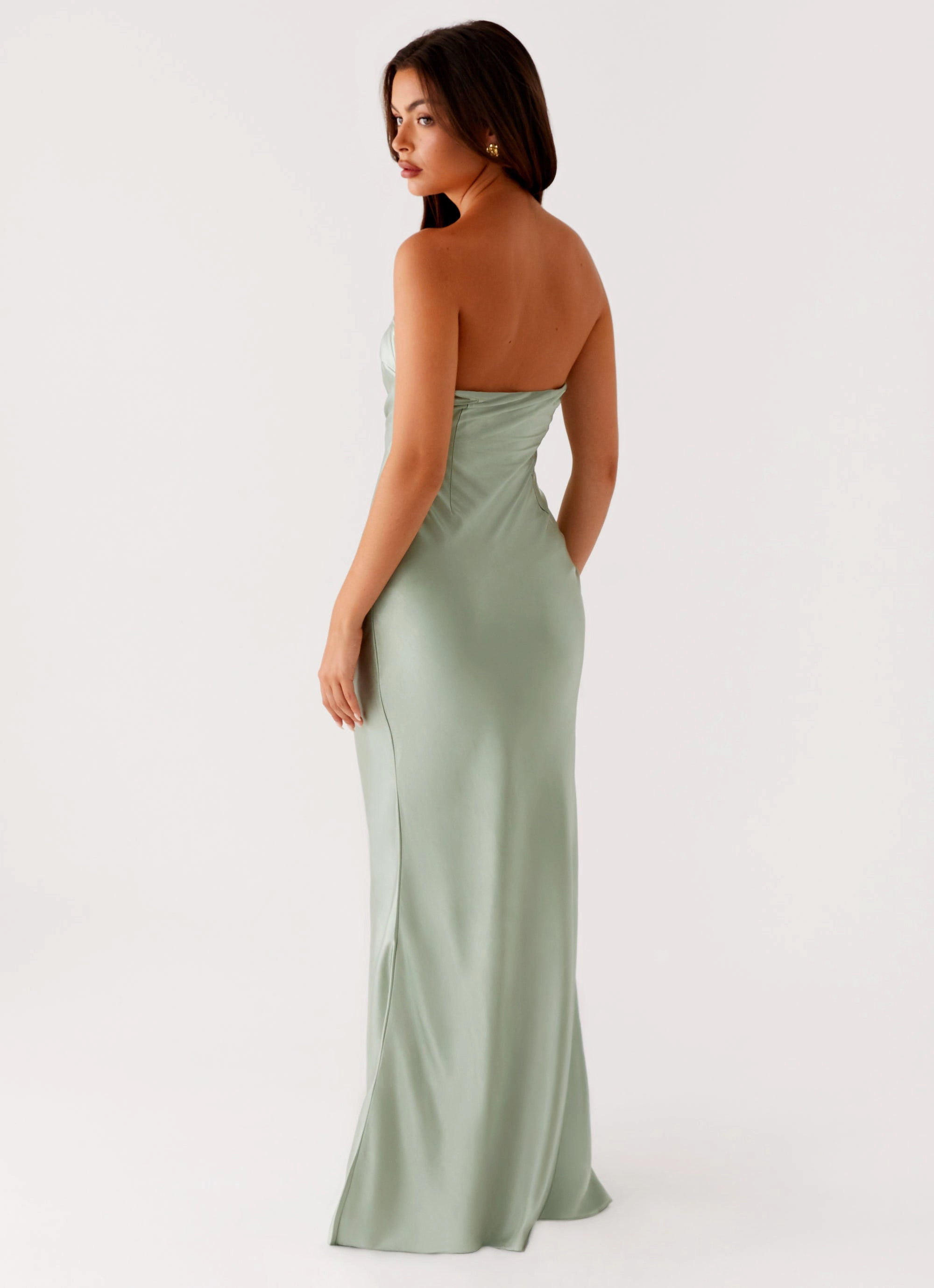 ruffle trim Monte Carlo Maxi Dress - Sage