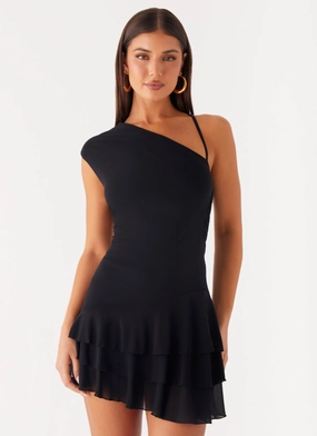 Sleek Movement Moonrise Mini Dress - Black