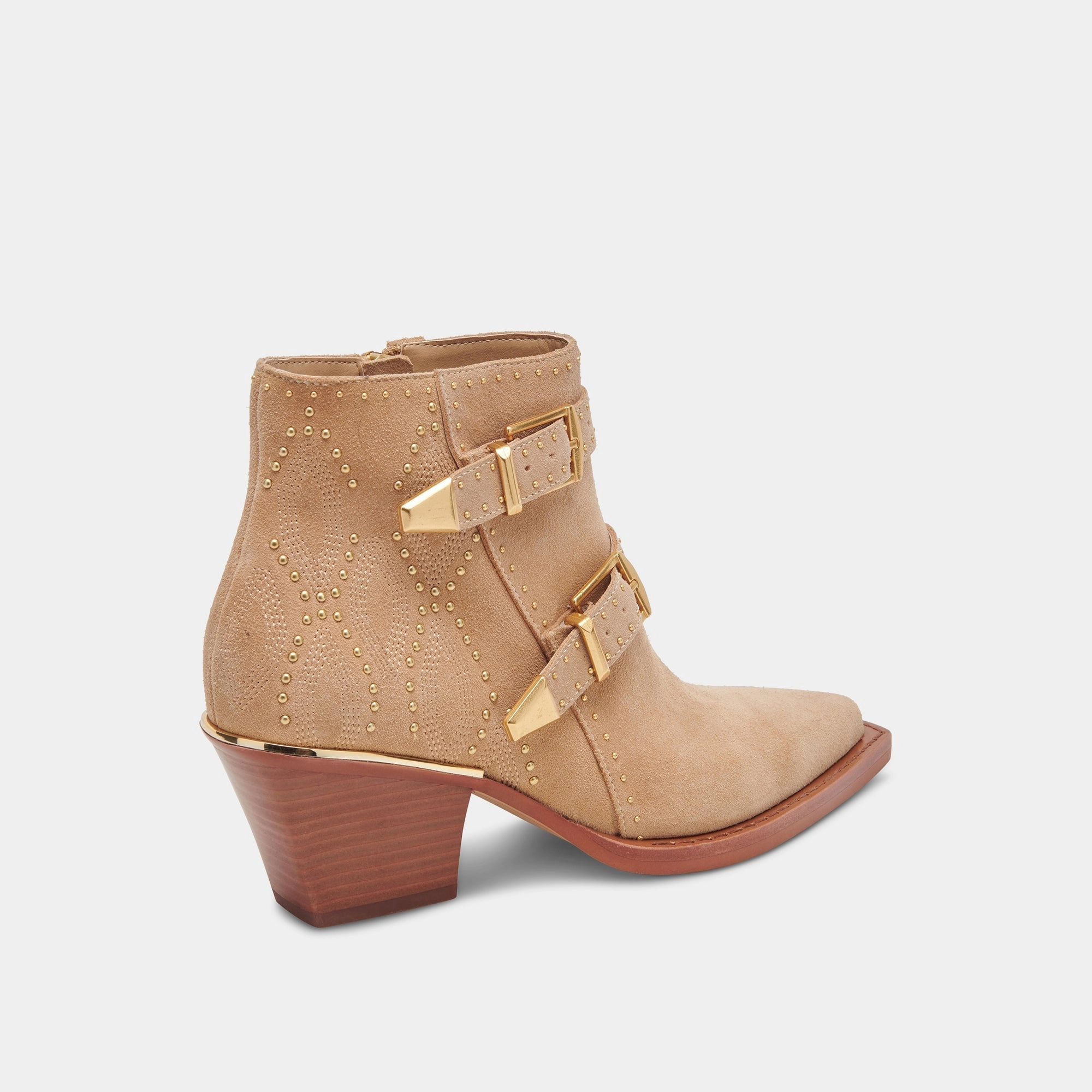 Shiny Accent Ventilated Dolce Vita Ronnie in Camel Suede