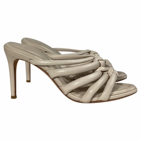 Effortless Footwear Step Alexandre Birman Maeva 85 Knotted Sandals In Ivory Leather