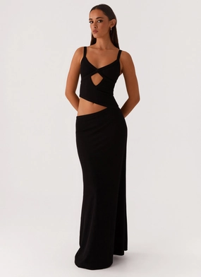 Smart And Comfortable Jocelyn Maxi Dress - Black