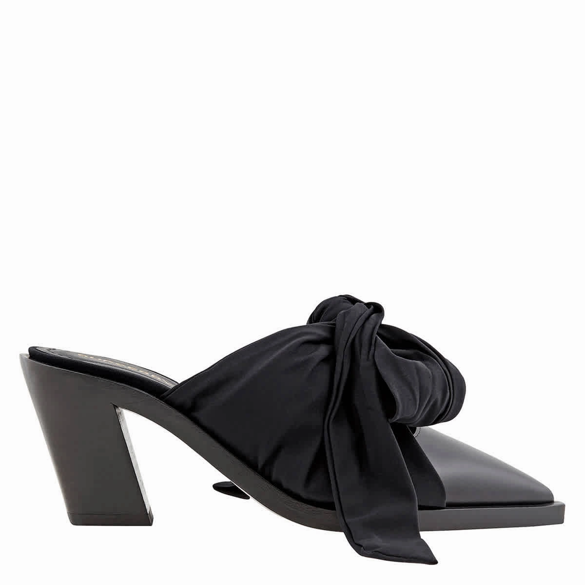 Burberry Black Synthetic Tillington Ankle-wrap Mules Active