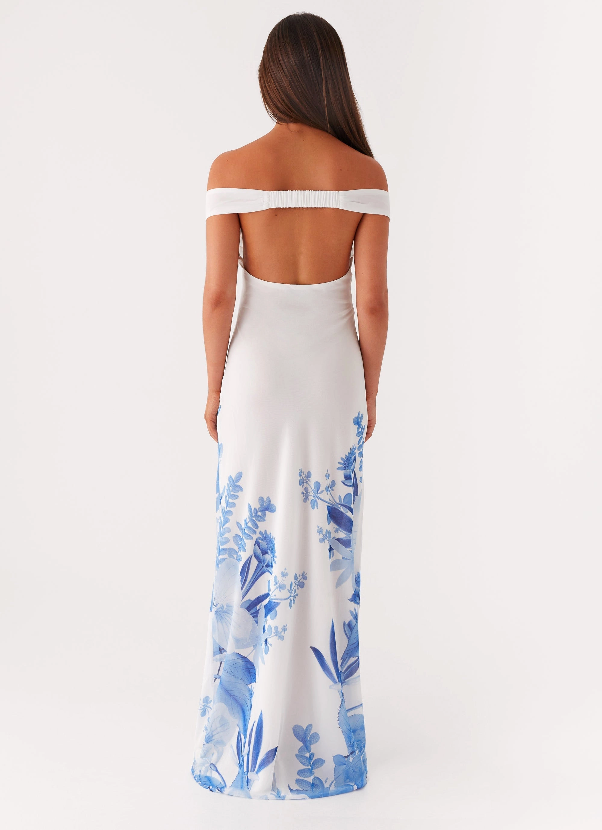 Krissa Maxi Dress - Blue Floral Brunch Outfit Kind Glow