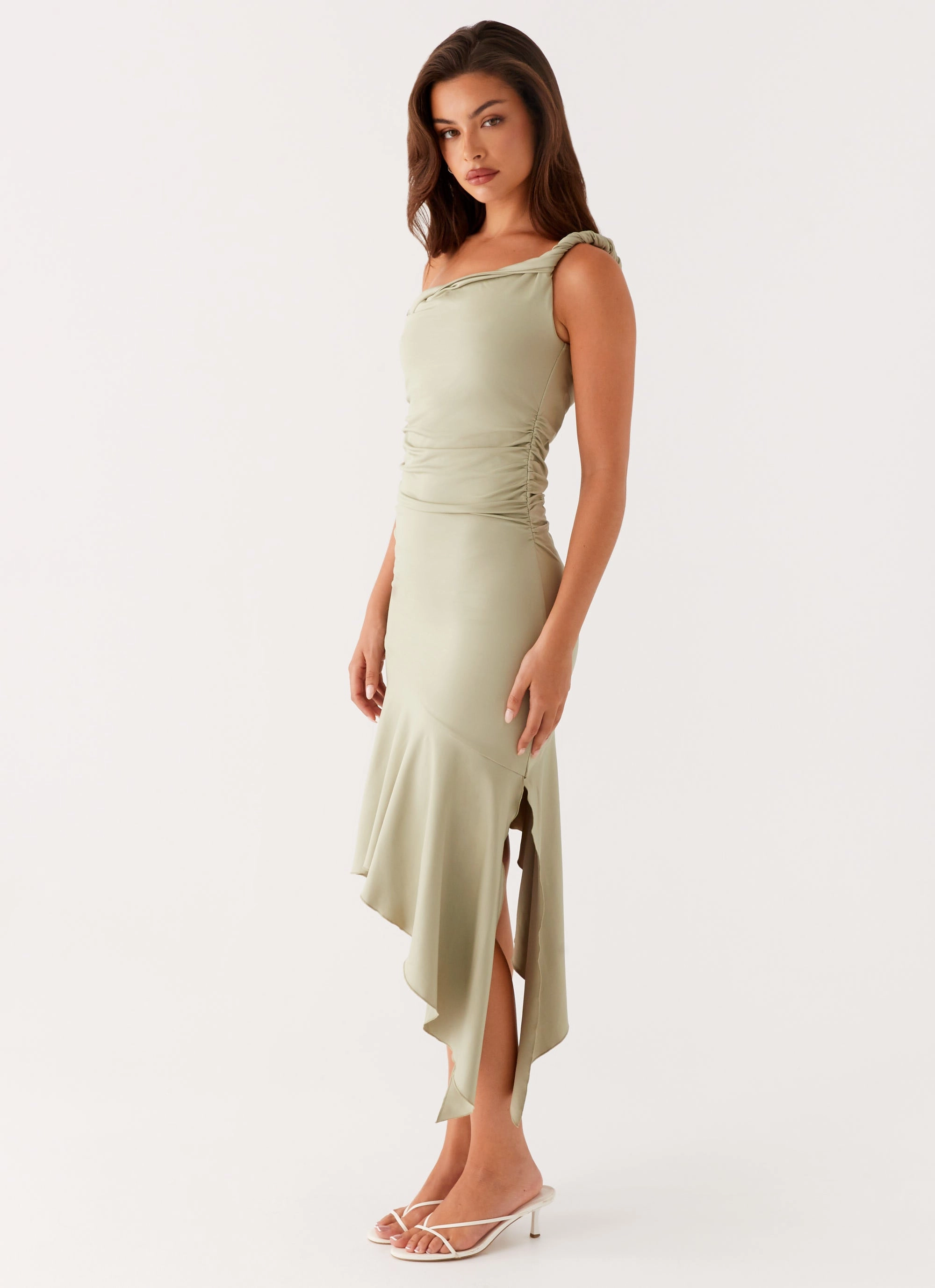 Huntah Midi Dress - Sage EcoFriendlyDye
