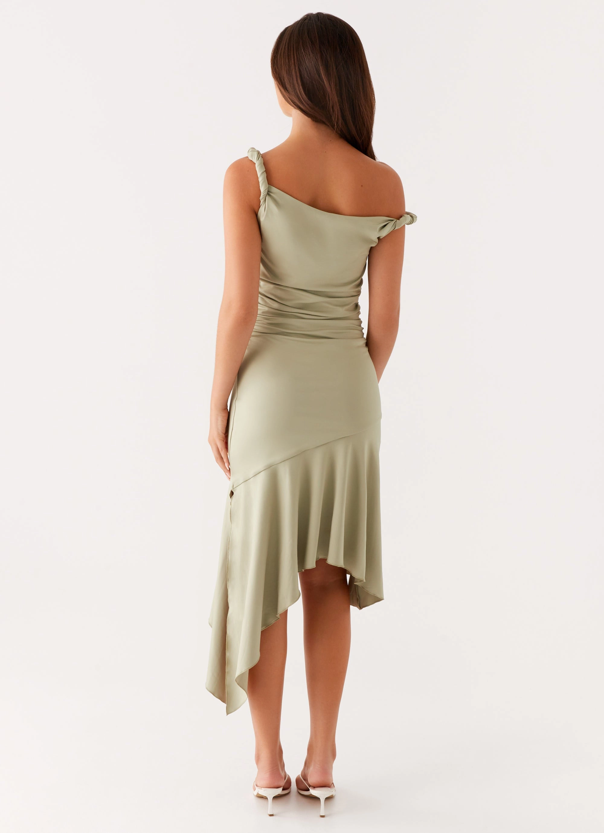 Huntah Midi Dress - Sage understated look