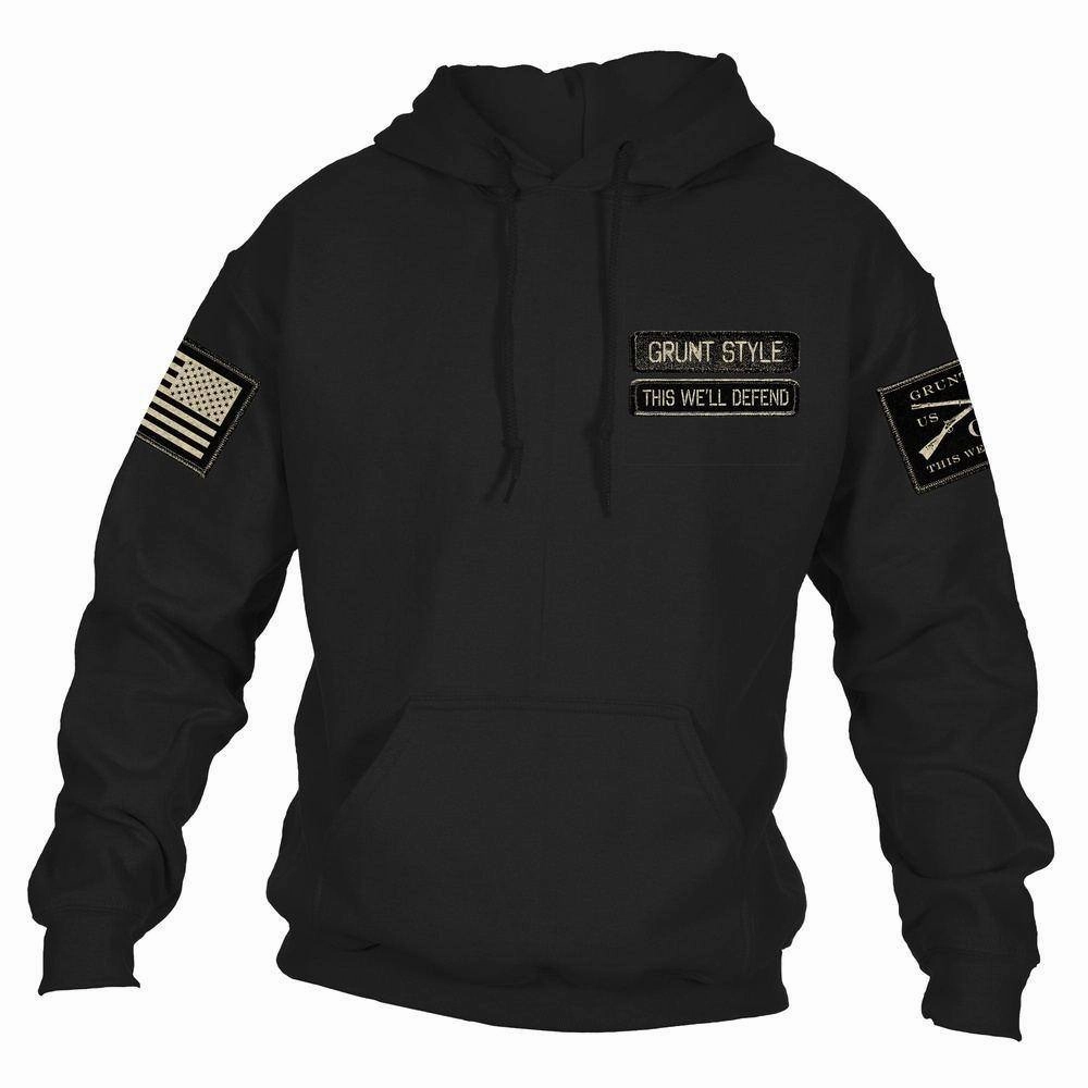 Name Tape Hoodie - Black Sheep like
