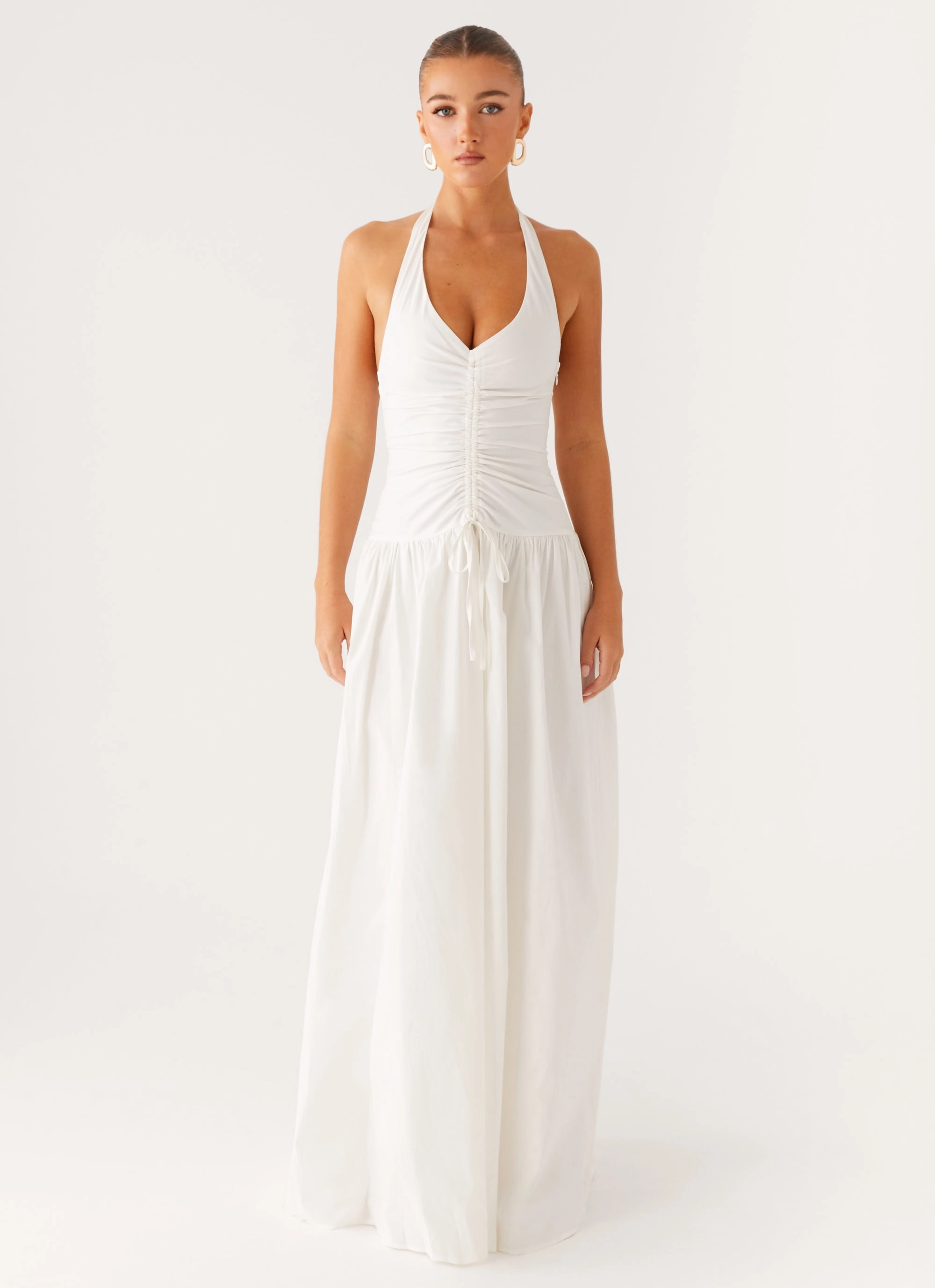 Sophisticated Wear Subtle Finish Narnie Maxi Dress - Ivory