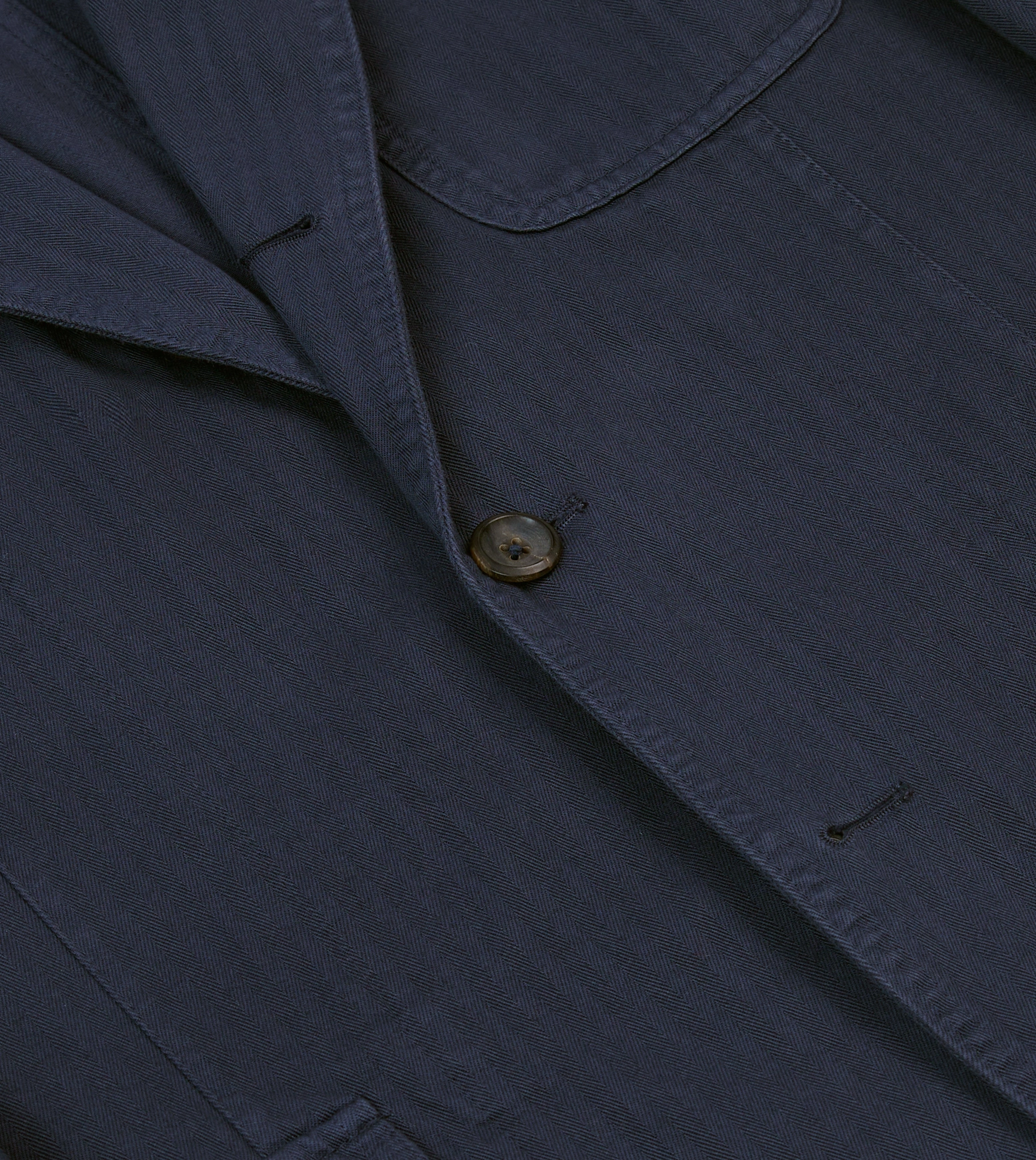 Navy Herringbone Cotton Games Blazer Mk. I Timeless Professional Look