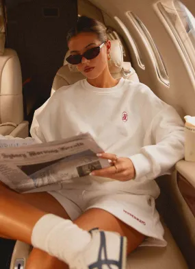 Signature Oversized Sweatshirt - Ivory Windproof Barrier Design