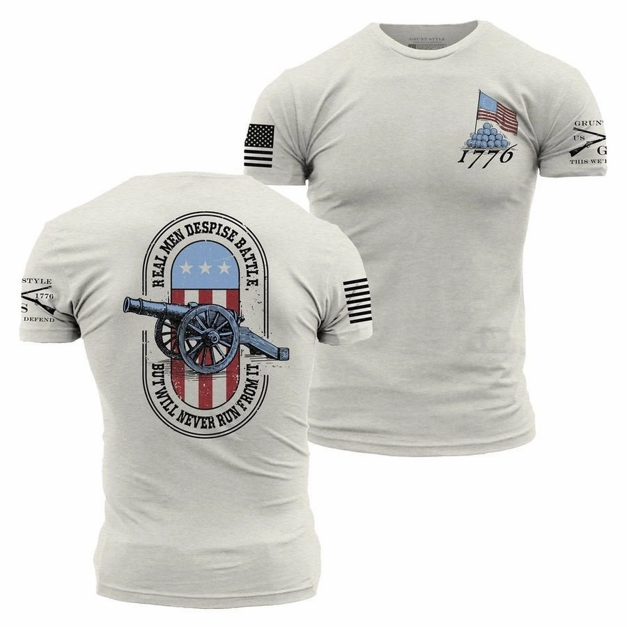 Street Smart Look Never Run T-Shirt - Sand