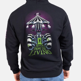 Never Trust The Living Hoodie - Black Date night Workout Gear