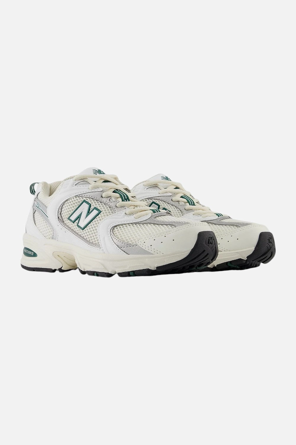 Durable Sole New Balance 530 Sneakers in Sea Salt White/Marsh Green (MR530SX) - Unisex