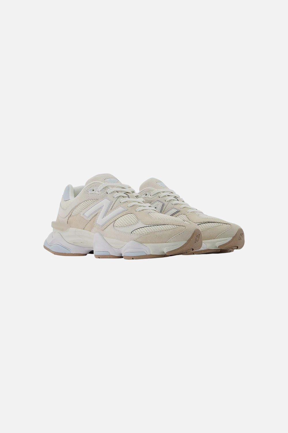 New Balance 9060 in Bisque with Frosted Glass - Women's Double Stitched Seams Comfort Option