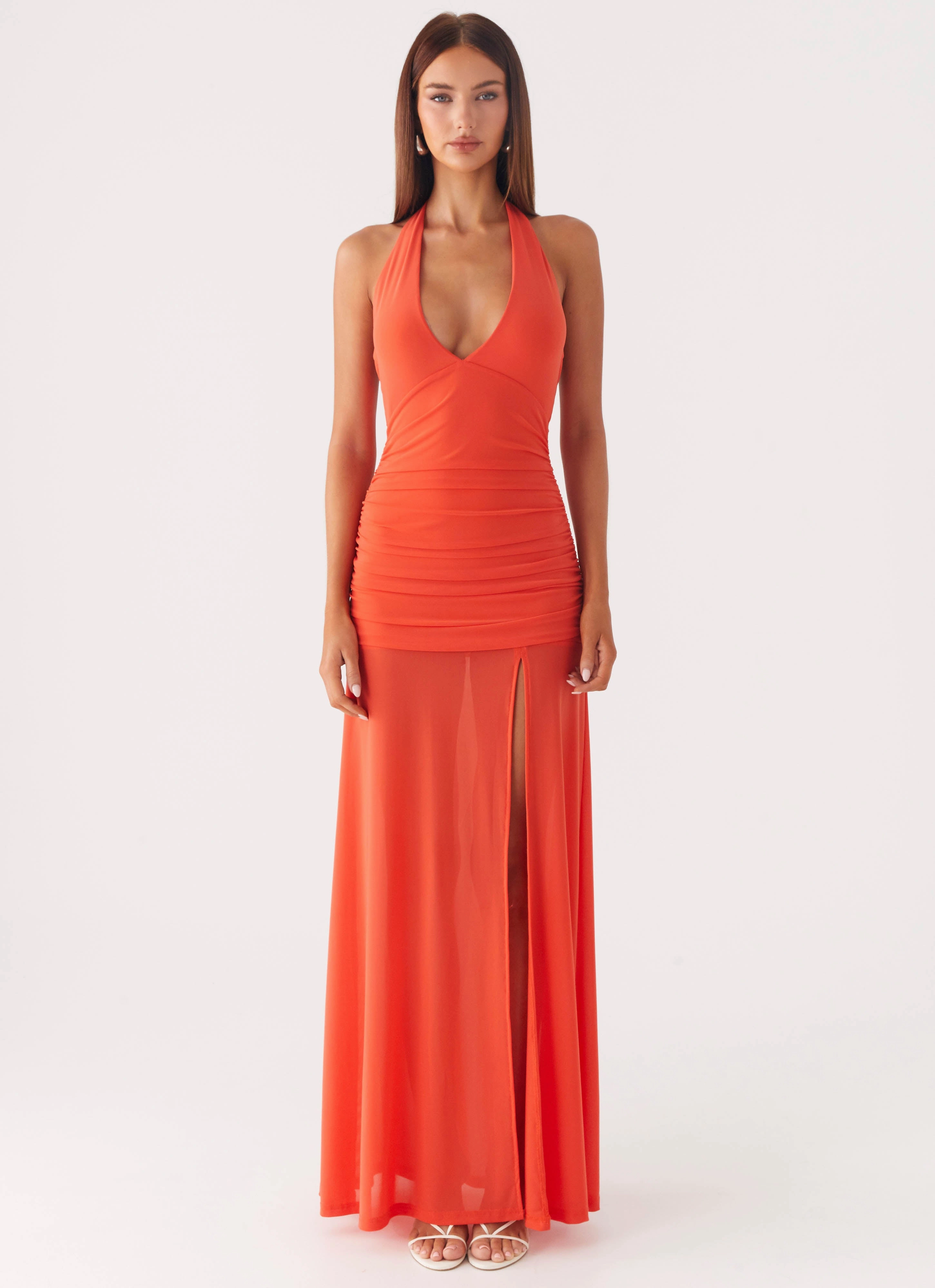 Bust-Enhancing Island Muse Dress - Coral