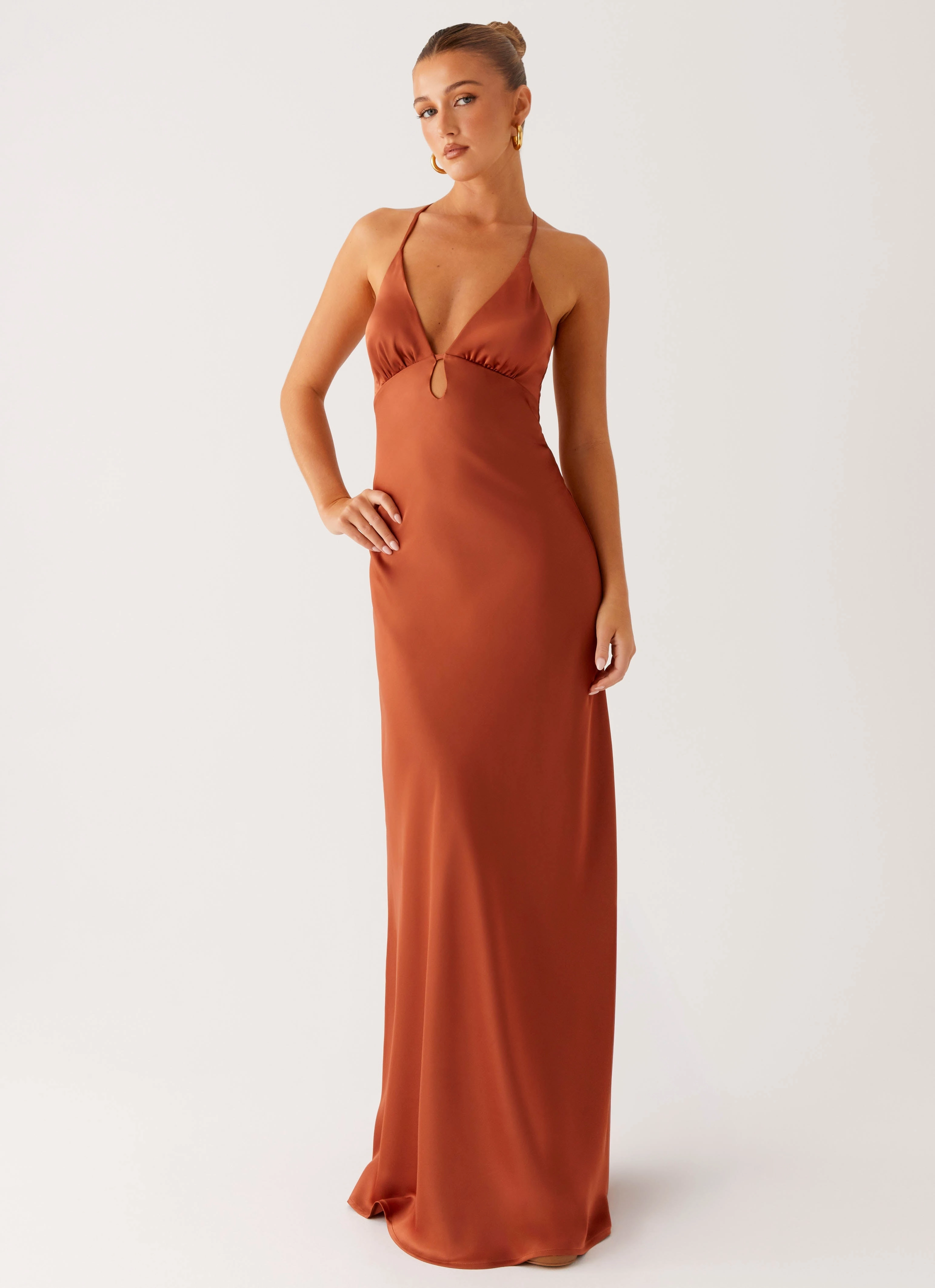 Seasonal Style Sundowner Maxi Dress - Rust