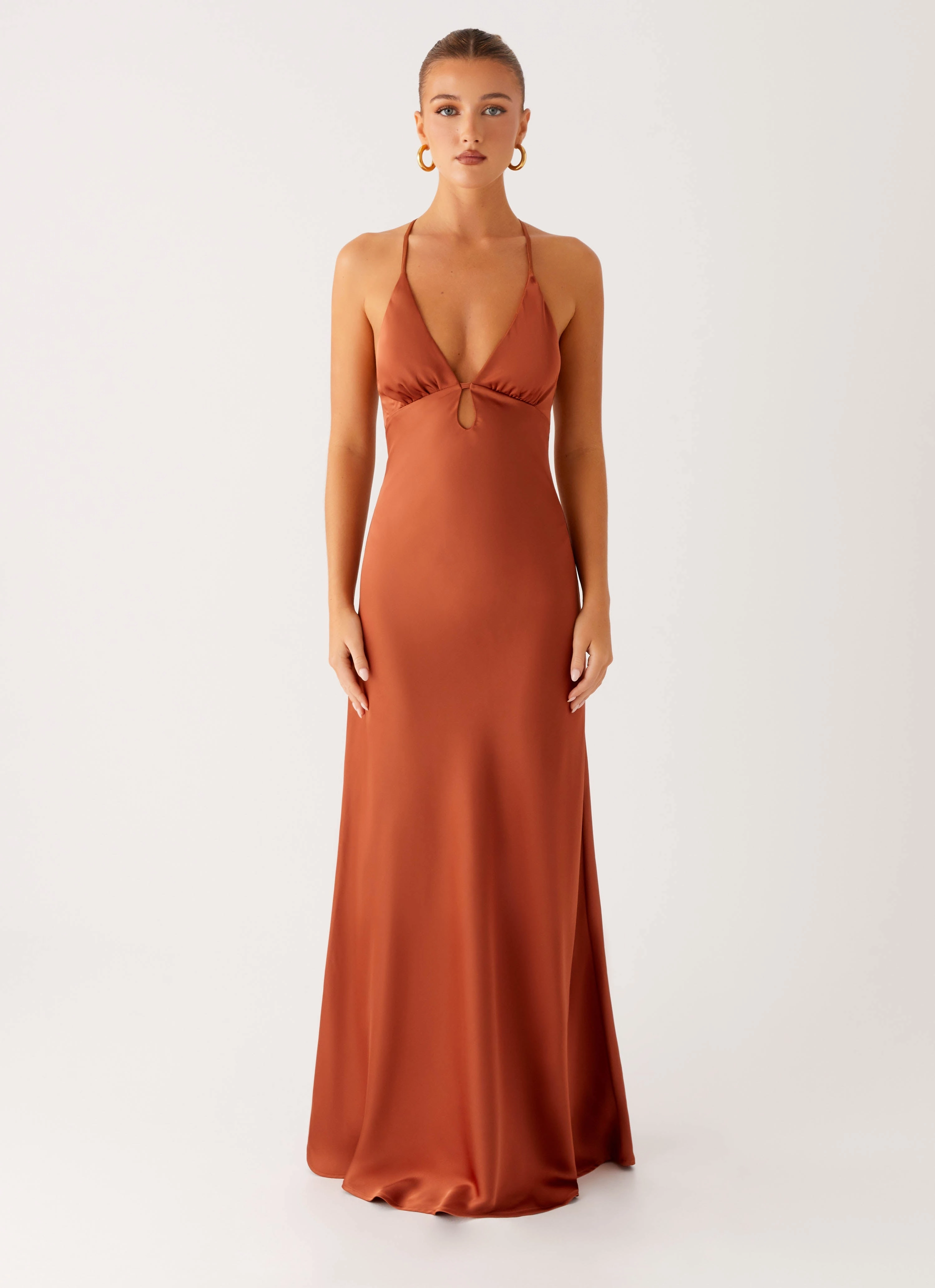 Sundowner Maxi Dress - Rust Breathable-Lining