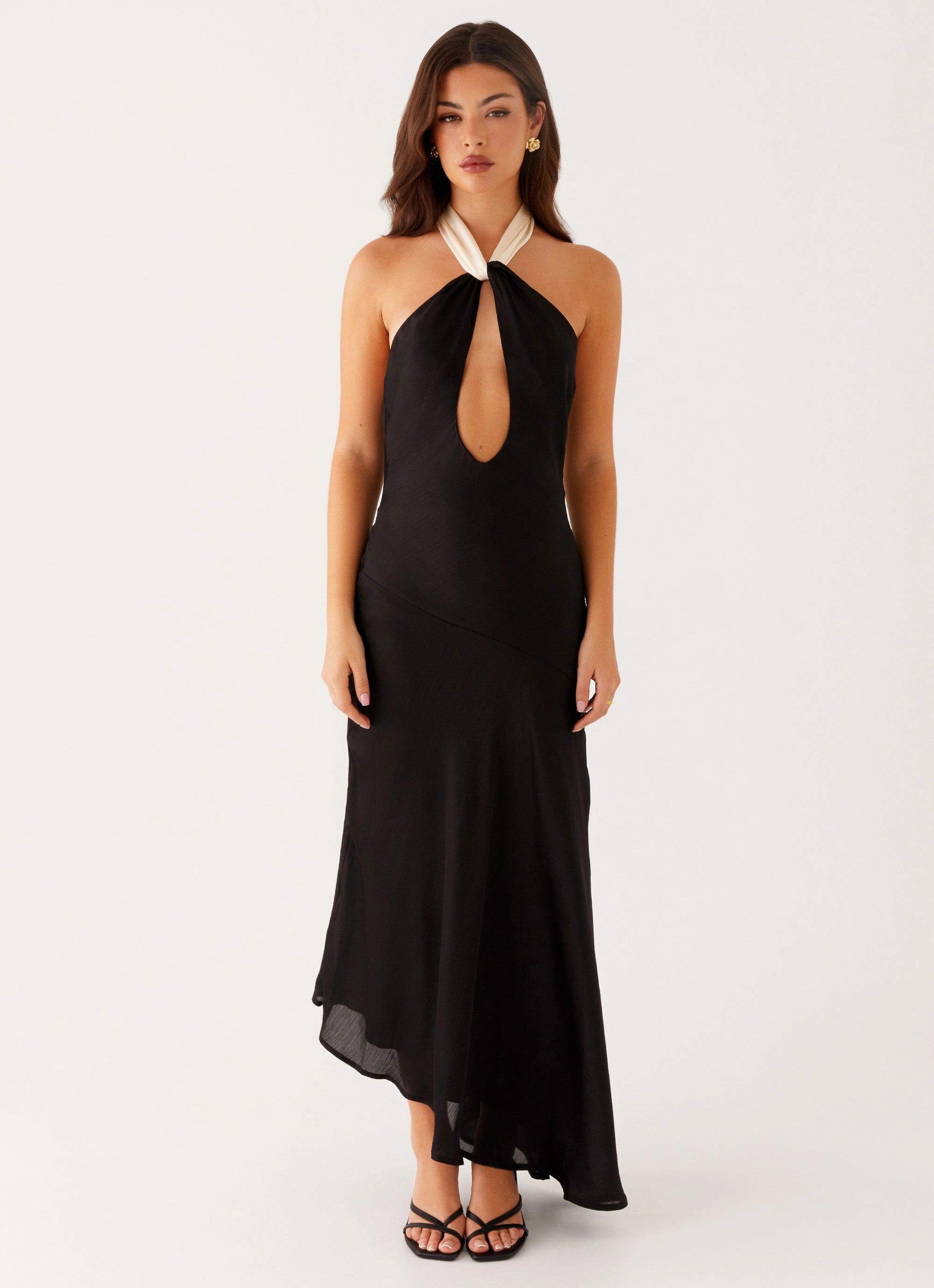 Night Owl Maxi Dress - Black AdjustableStraps