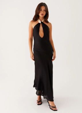 Night Owl Maxi Dress - Black Trend Glow