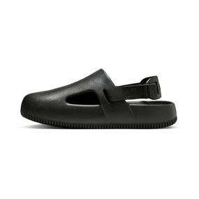 soft cushions Rubber Sole Nike Calm 'Black' Women's Mules