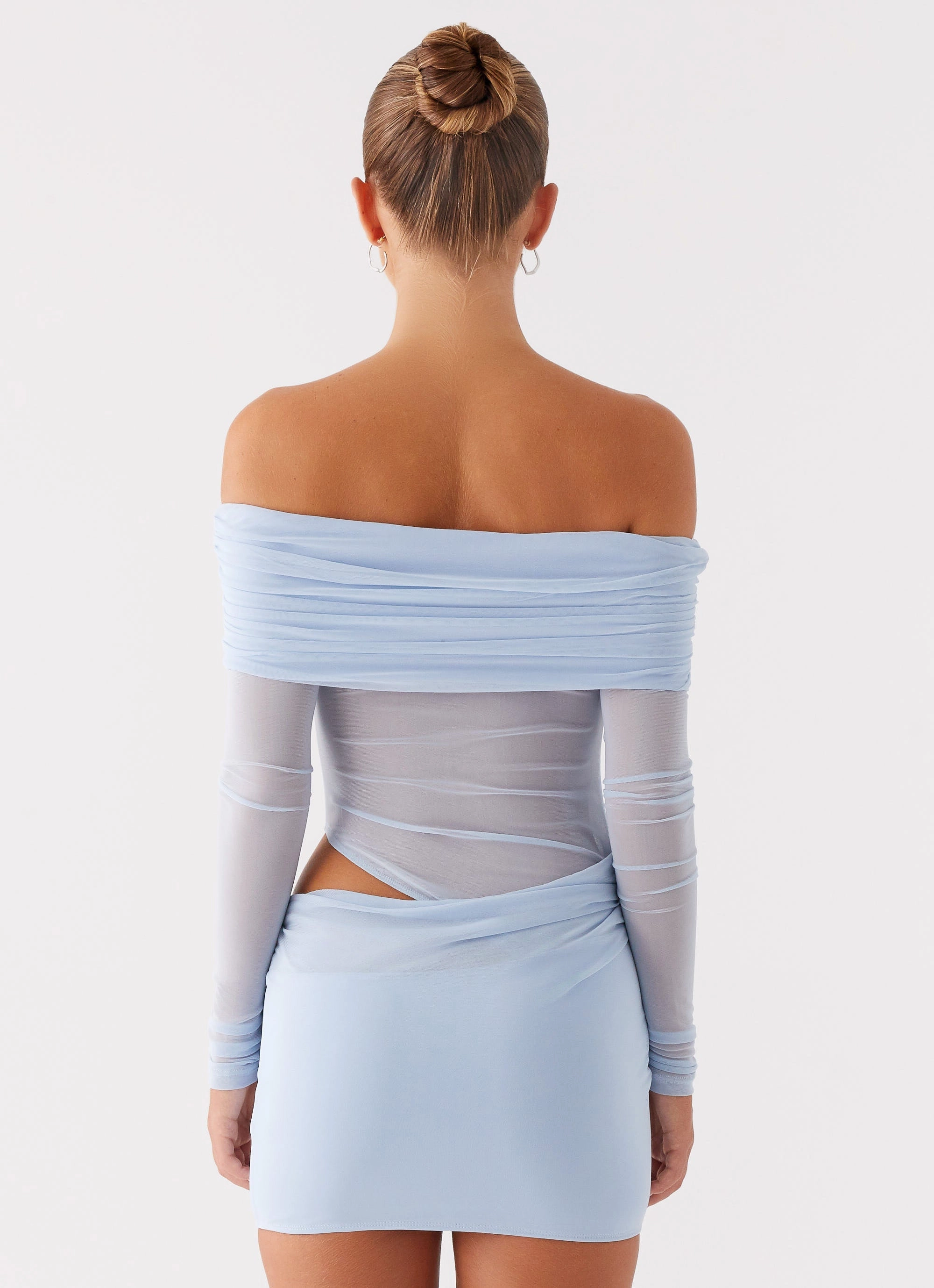 Subtle Fit Romantic-Detail No Doubt Mini Dress - Blue