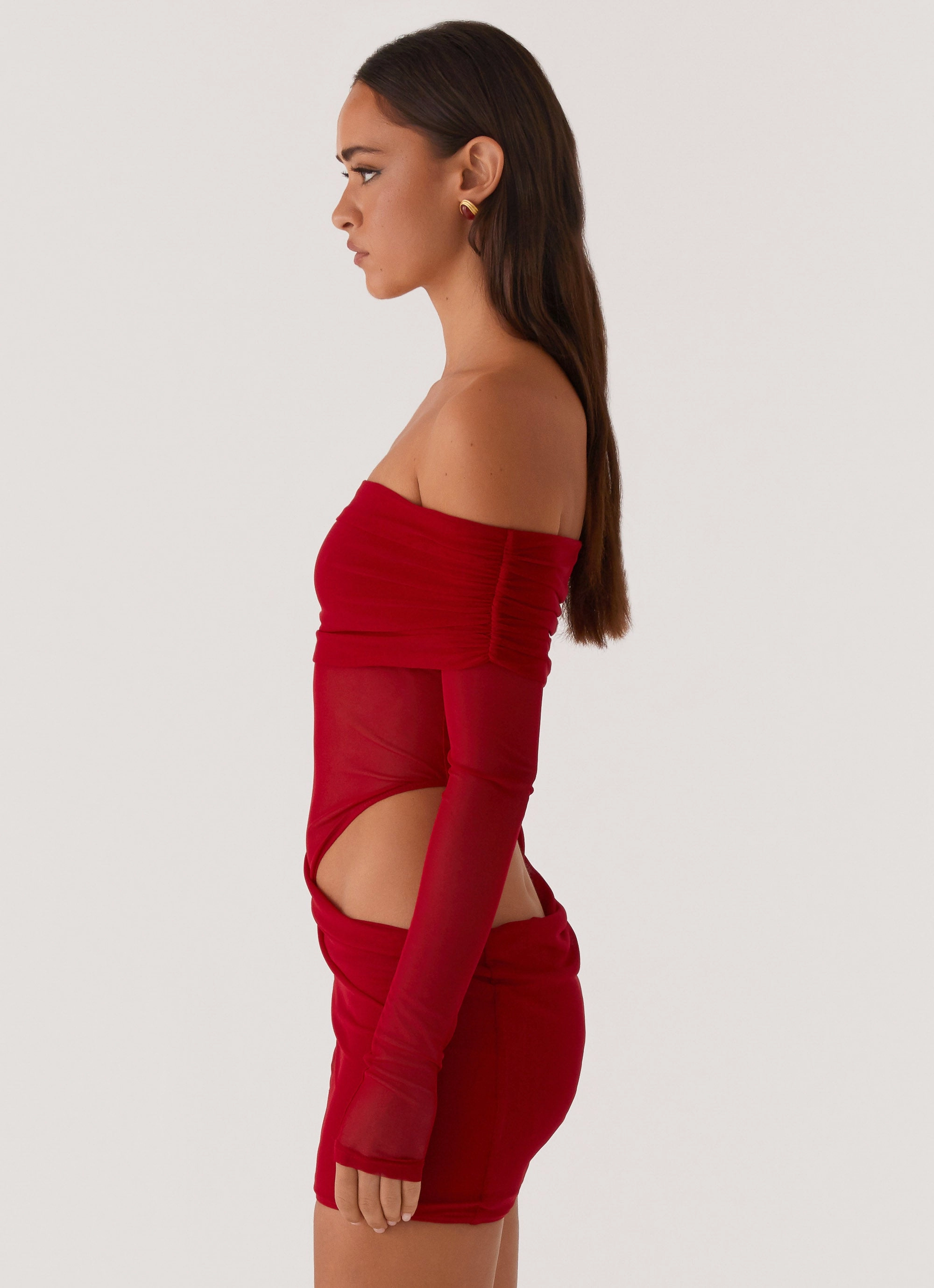 No Doubt Mini Dress - Red Body Positive Soft Motion