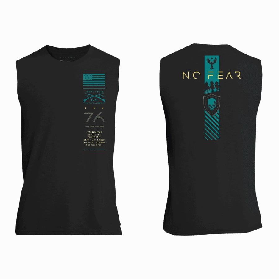 No Fear Muscle Tank - Black Active Style